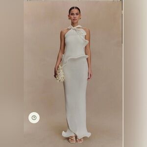 Meshki Cream Maxi Dress